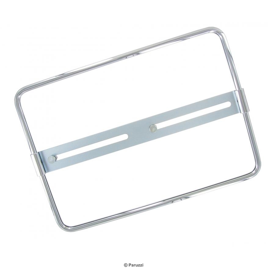 Kentekenplaat houder chroom achter. 27.5 cm x 19.5 cm 