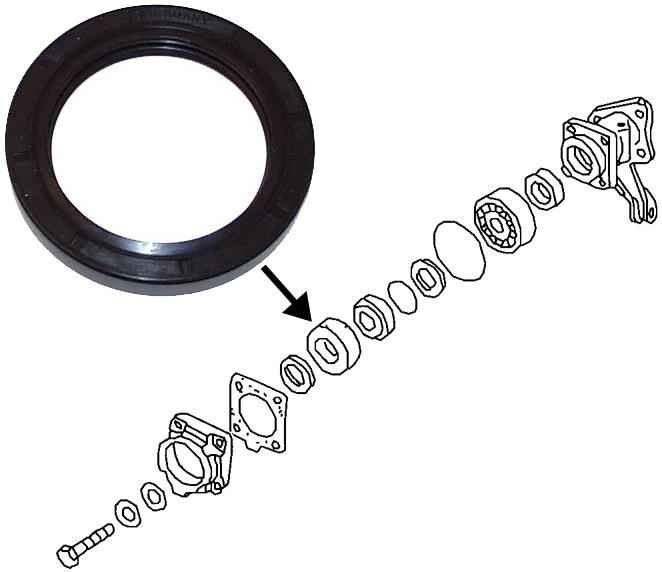 Keerring wiellager dubbelgewricht achteras Kever 1135013151