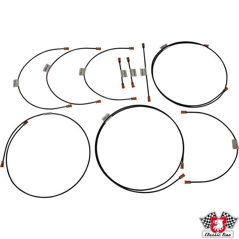 Remleidingset T25 / T3 82/83 251698005B (Zonder rembekrachtiger)