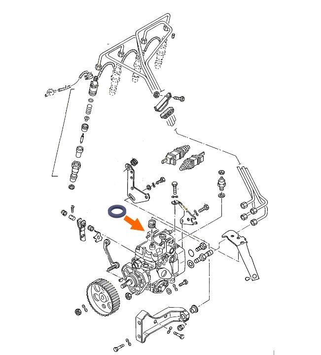 Afdichtring LDA as Bosch (1.6TD T3 bus)