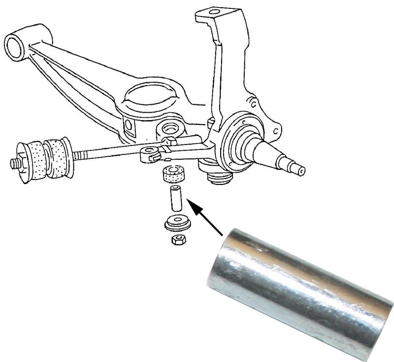 Afstandshuls stabilisatorstang voorzijde T25 / T3 251411047