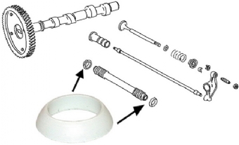Pakking voor stoterstangpijp, 19.8 mm, Germany 113109345A