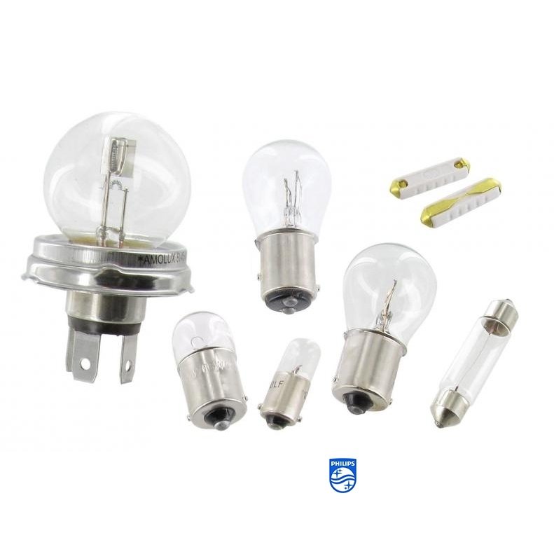 Lampen setje 6 Volt met duplo koplampen. alle modellen 8/1960 en later 