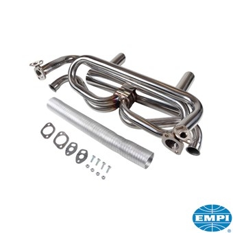 Uitlaat GT motorsport RVS met enkele voorverwarming