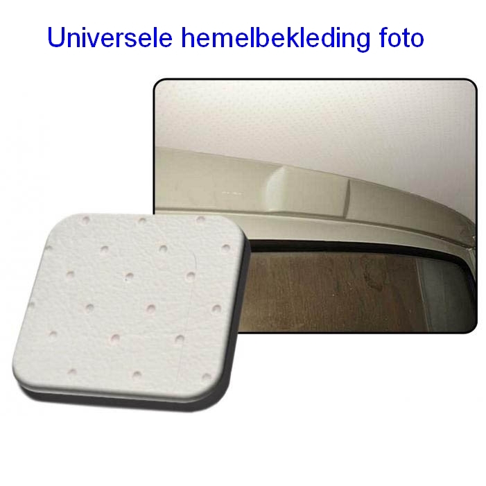 Hemelbekleding geperforeerd vinyl gebroken wit. Bus 8/1964 T/M 7/1974 pick up single cab 2 baleinen) 