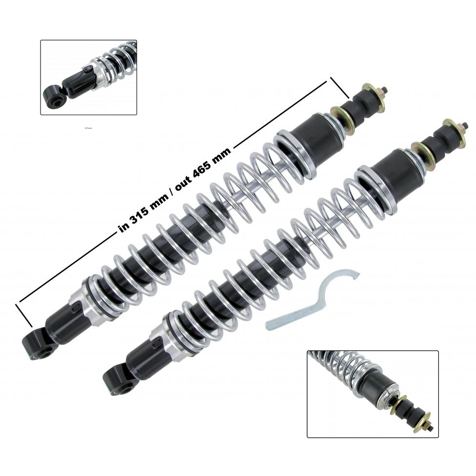 Schokbreker met hulpveer (Set)