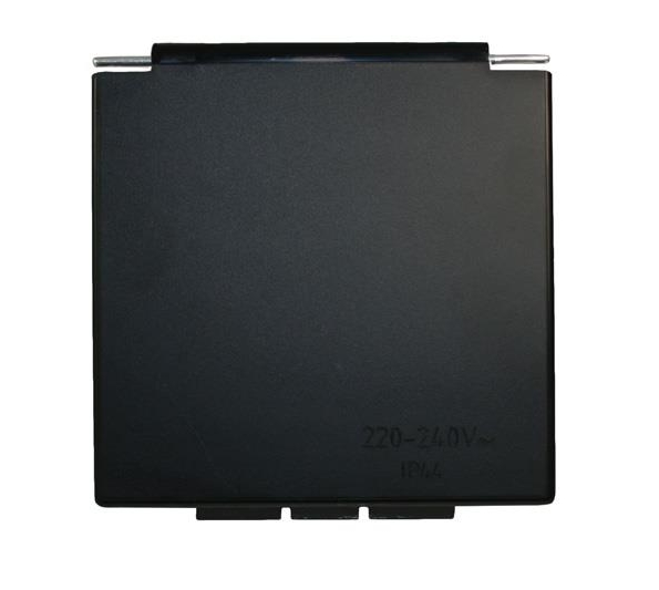 Deksel voor stekkerdoos Zwart (Vierkant)