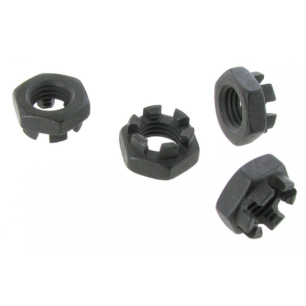 Kroon moeren (M12 x1.5) 4 stuks N0112122