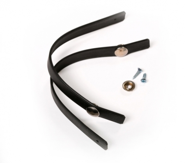 Gordijnhouder "Westfalia style" zwart per paar (incl drukkers)