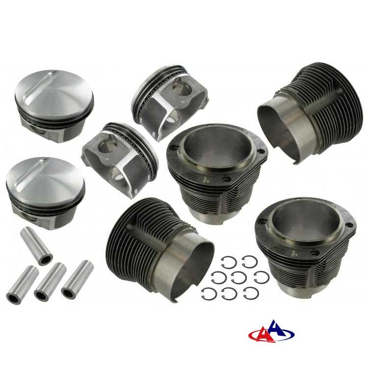 Big-bore cilinder/zuigerset 2055 cc. Type 4 motoren boring 96 mm slag 71 mm. carter 100 mm cylinderkoppen 105 mm 