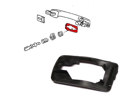 Pakking / rubber voor Golf 3 / Vento 1H0837211B