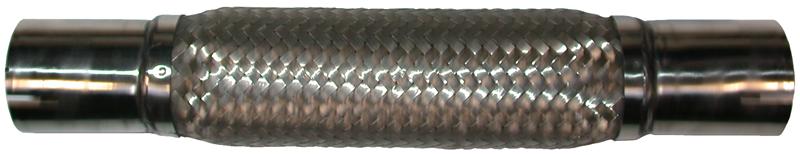 Flexibel uitlaatdeel, 52.5x370 mm, RVS