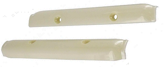 Pop-out scharnier kapjes ivoor paar