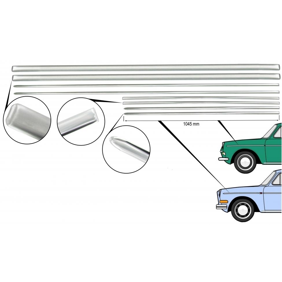 Sierstrip set. Type 3 8/1966 T/M 7/1969 (alleen USA modellen) 311-898-111/B