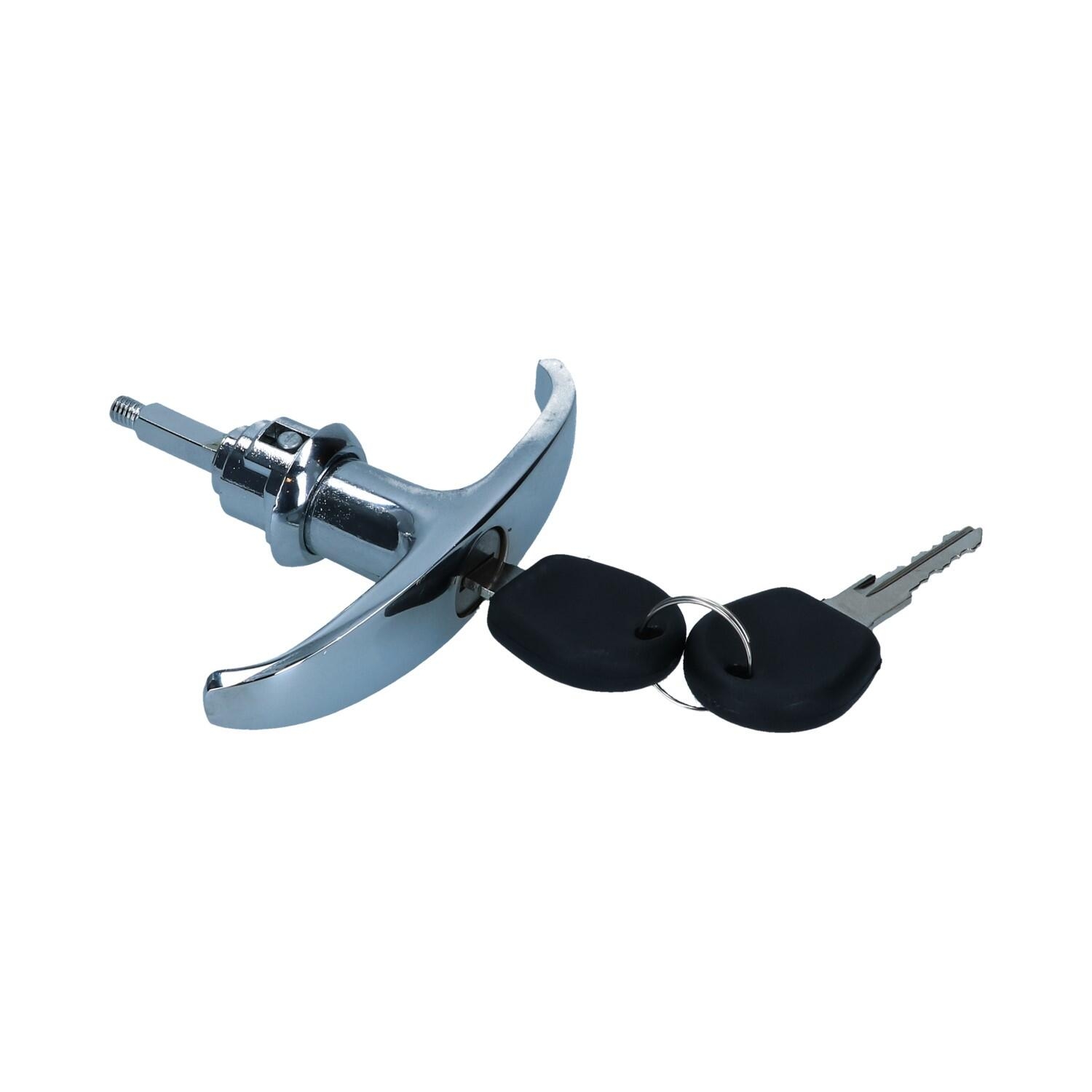 Achter laadklepslot met sleutels T1 03/55-08/63 - Chroom 211829231A
