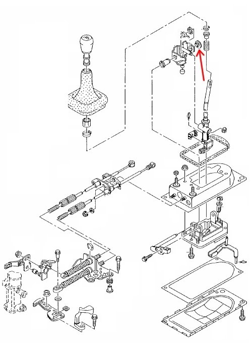 Bus, schakelpook/-stang 357711590C