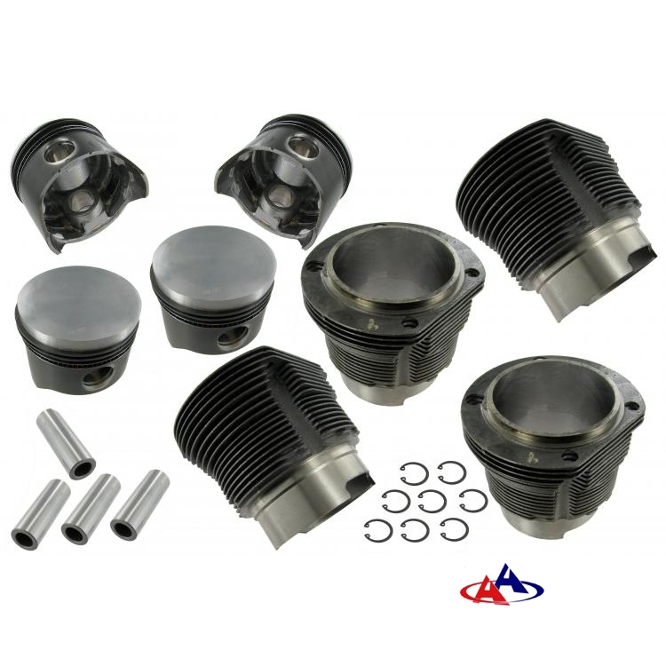 Cilinder/zuigerset 1679 cc (1700) vlakke zuiger. Type 4 boring 90mm slag 66mm. carter 96mm cylinderkoppen 100mm 