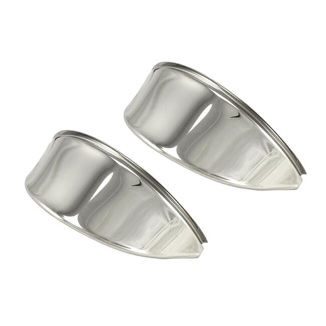 Koplamp wimpers RVS (Set). Kever 8/1967 en later. Bus 8/1967 en later. Type 3. Kübel 