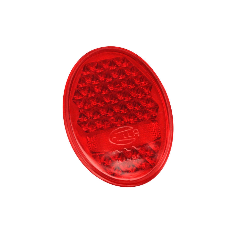 Achterlicht lens rood (per stuk). Kever 10/1952 T/M 7/1955 111945131B