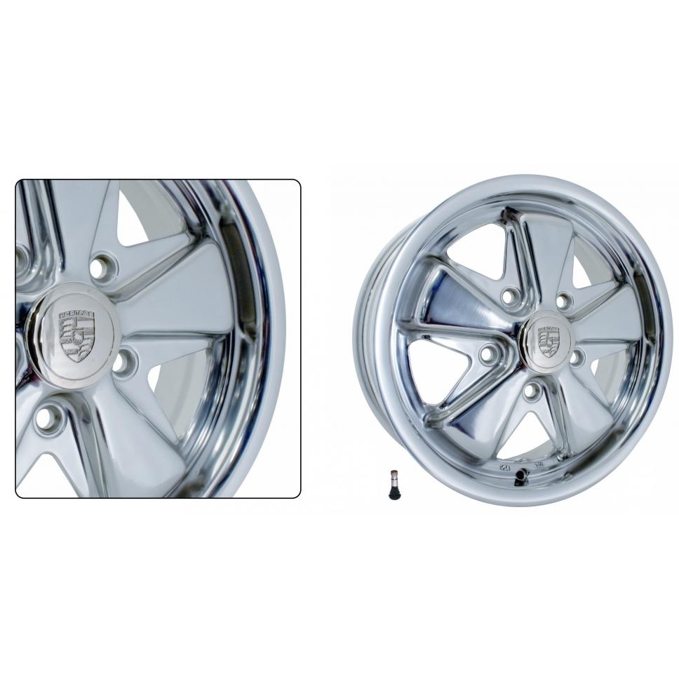 911 Alloy velg volledig gepolijst (per stuk) 5 x 130 mm