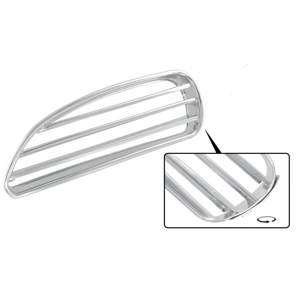 Nier / grill, chrome, linksvoor  Karmann Ghia  141853651A