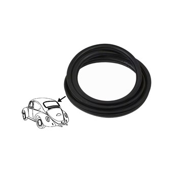 Achterruitrubber Kever 64-71, met lijstgroef, B-Keus 113845521J