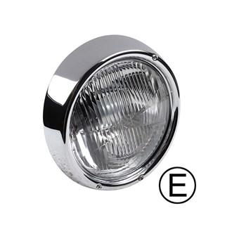 Koplamp met chrome rim H4 met E-keur 111941073