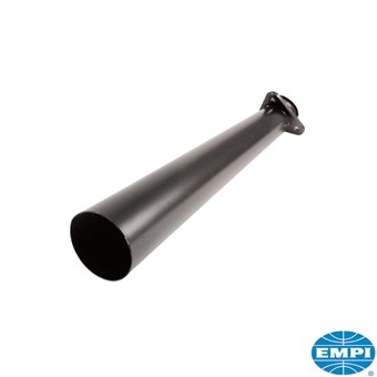 Eindpijp, Stinger, met swivel flens, zwart