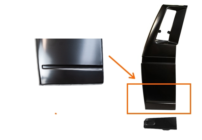 Achterhoek (30cm) T25 / T3 (gedeelte) rechts 251813368A A-kwaliteit