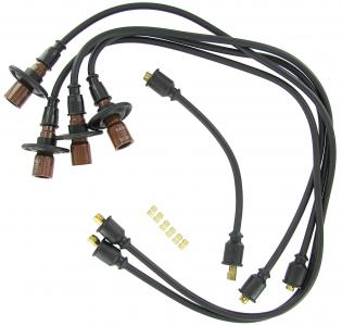 Standaard bougiekabelset zwart (Beru)