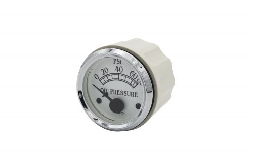 Oliedrukmeter, Royal, wit, VDO, 0-80 PSI