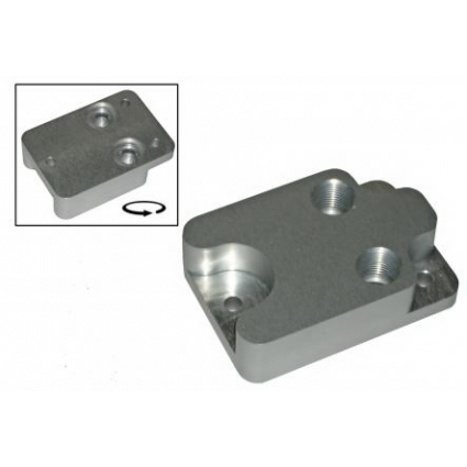 Oliekoeler adapter (vervangend). Bus CA, AP, CJ (vervangt oliekoeler). T25/T3 bus CU (vervangt oliekoeler) 