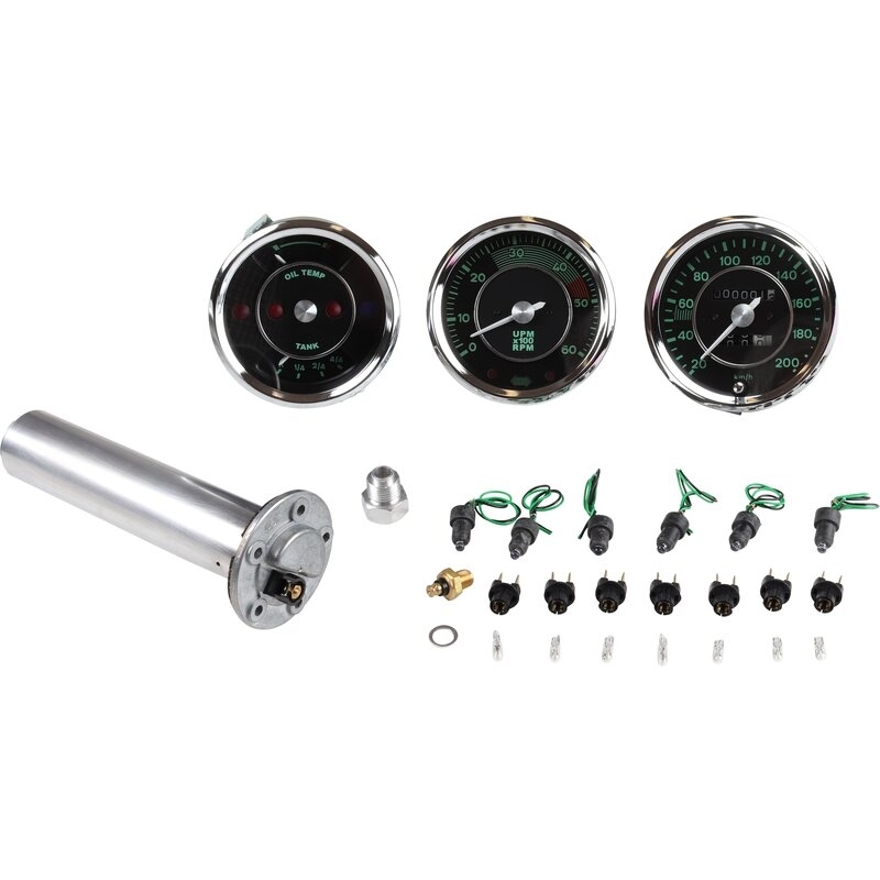 Porsche 356 dashboard teller replica set compleet 