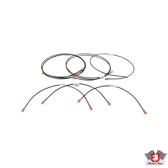 Remleidingset Golf 1 (08/79-07/81) zonder rembekrachtiger en remkrachtverdeler