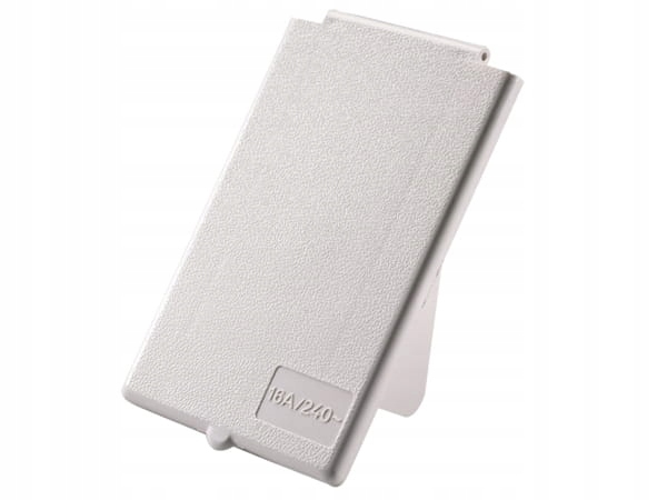 Deksel voor stekkerdoos Wit (langwerpig) 