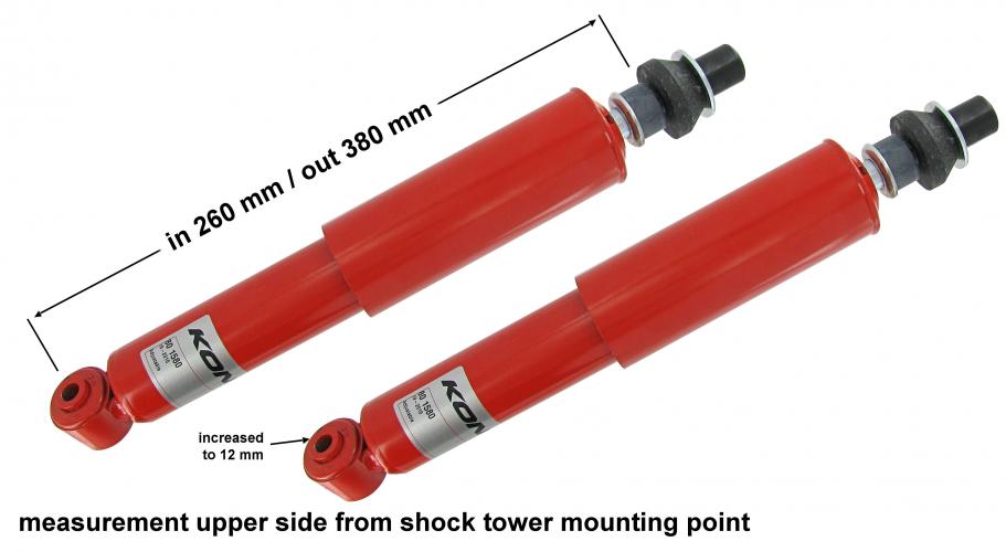 Schokbreker KONI verlaagd instelbaar per paar