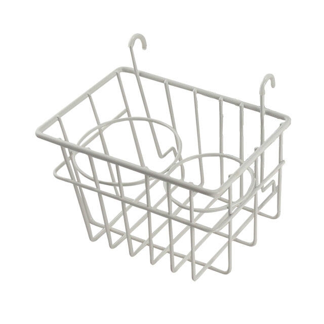 Opbergmandje met bekerhouders, WIT T1