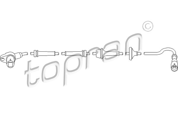 ABS Sensor vooras 191927807A