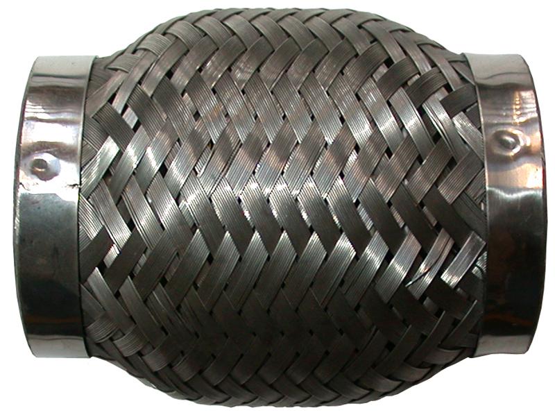 Flexibel uitlaatdeel, 45,5x90 mm, RVS