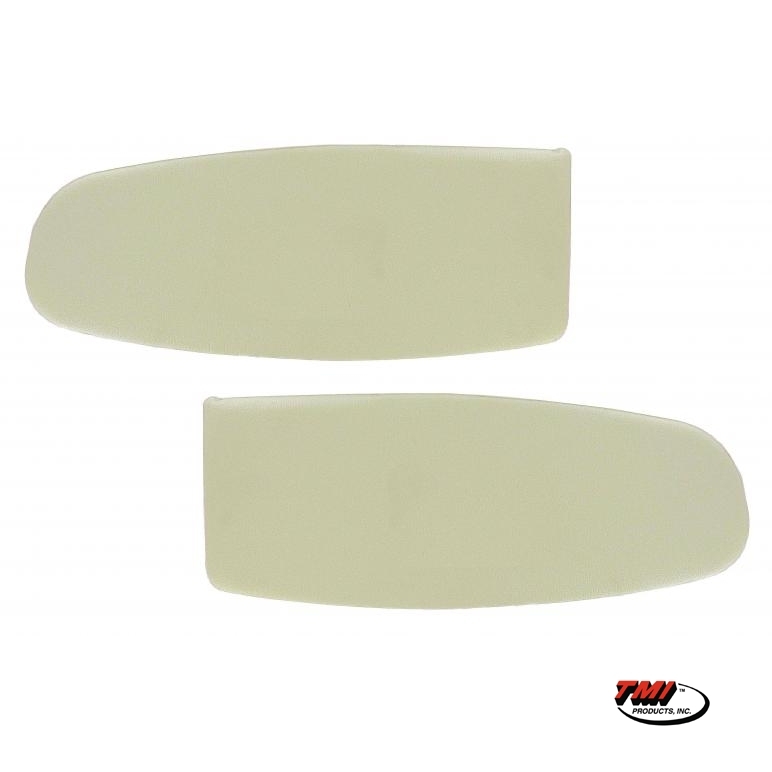 Zonnekleppen wit zonder spiegel (Set). Karmann Ghia T/M 7/1964 