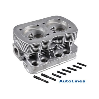 Cilinderkop, "040", nieuw, dubbelpoorts, compleet met kleppen. AUTOLINEA 043101065S